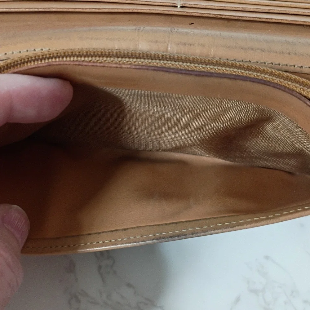 CELINE Vintage Brown Monogram Macadam Long Bifold Wallet